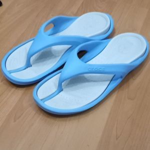 Crocs Blue flip flops